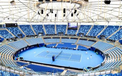 Ken Rosewall Arena with Airius fans providing stadium cooling and improved air circulation.