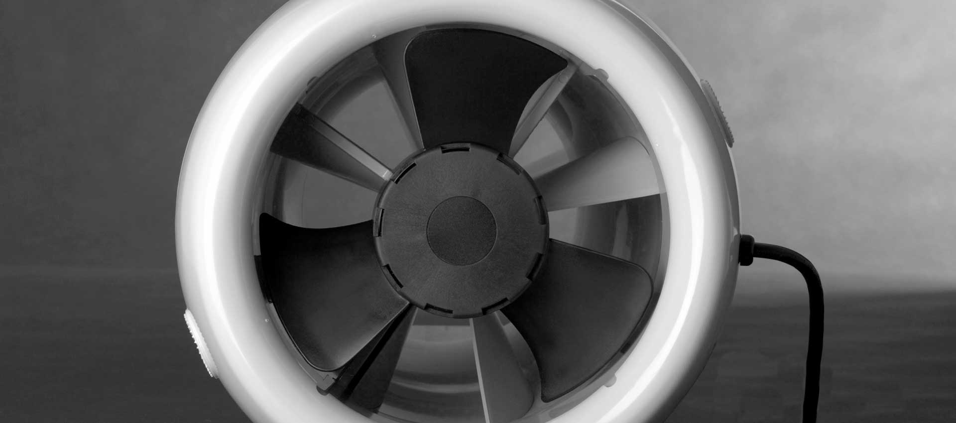 EBM Papst EC motor fan illustrating Airius fan technology and energy efficiency.