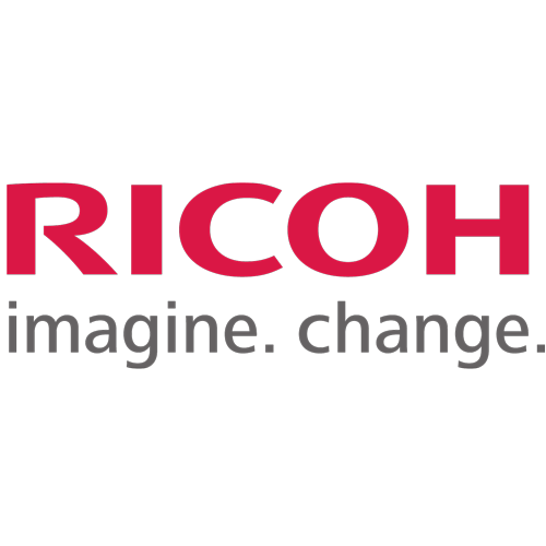 Ricoh logo representing a trusted brand in Airius commercial cooling solutions.