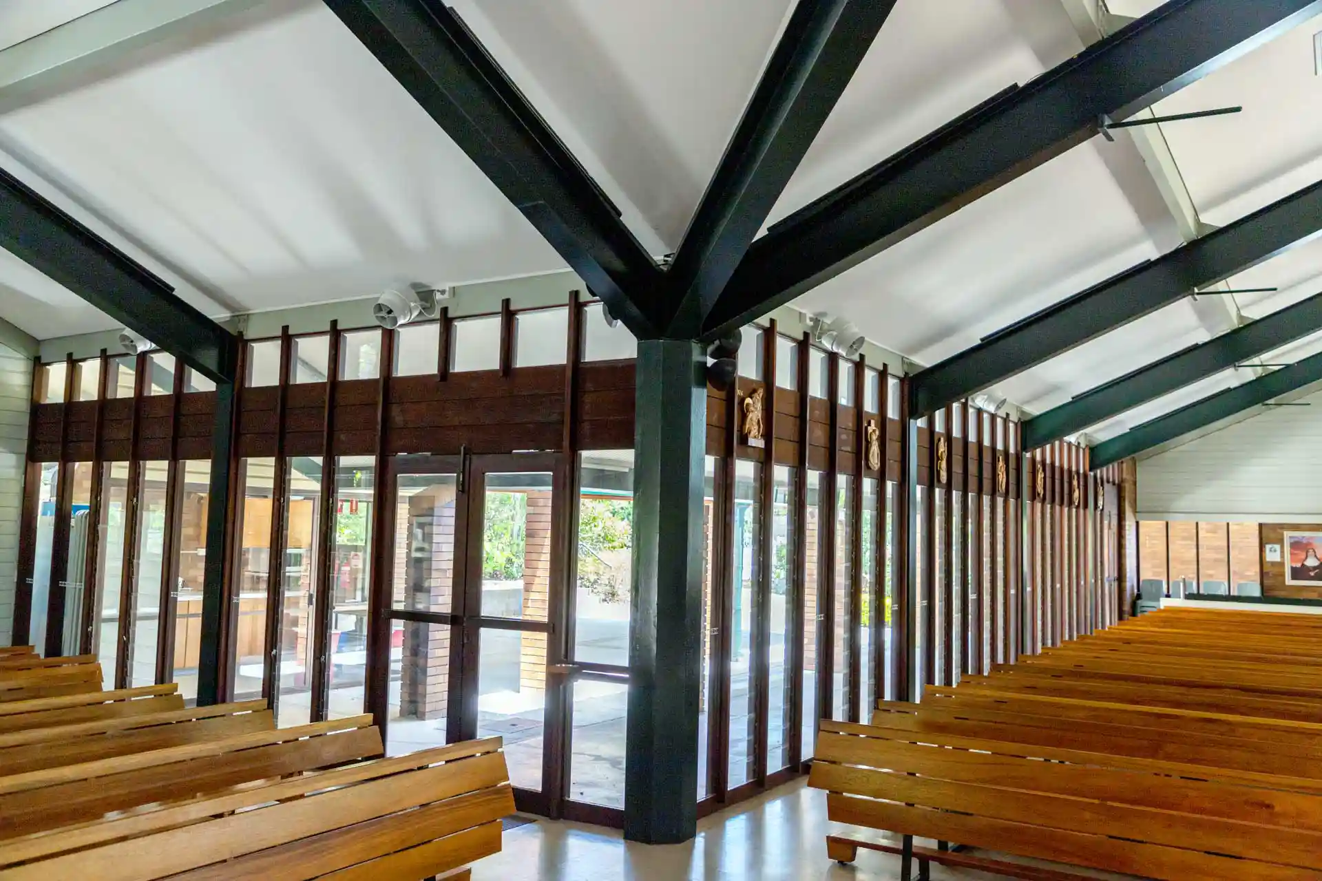 Airius Pearl Series cooling fans installed in St. Joseph's Church, Brisbane, improving airflow and comfort