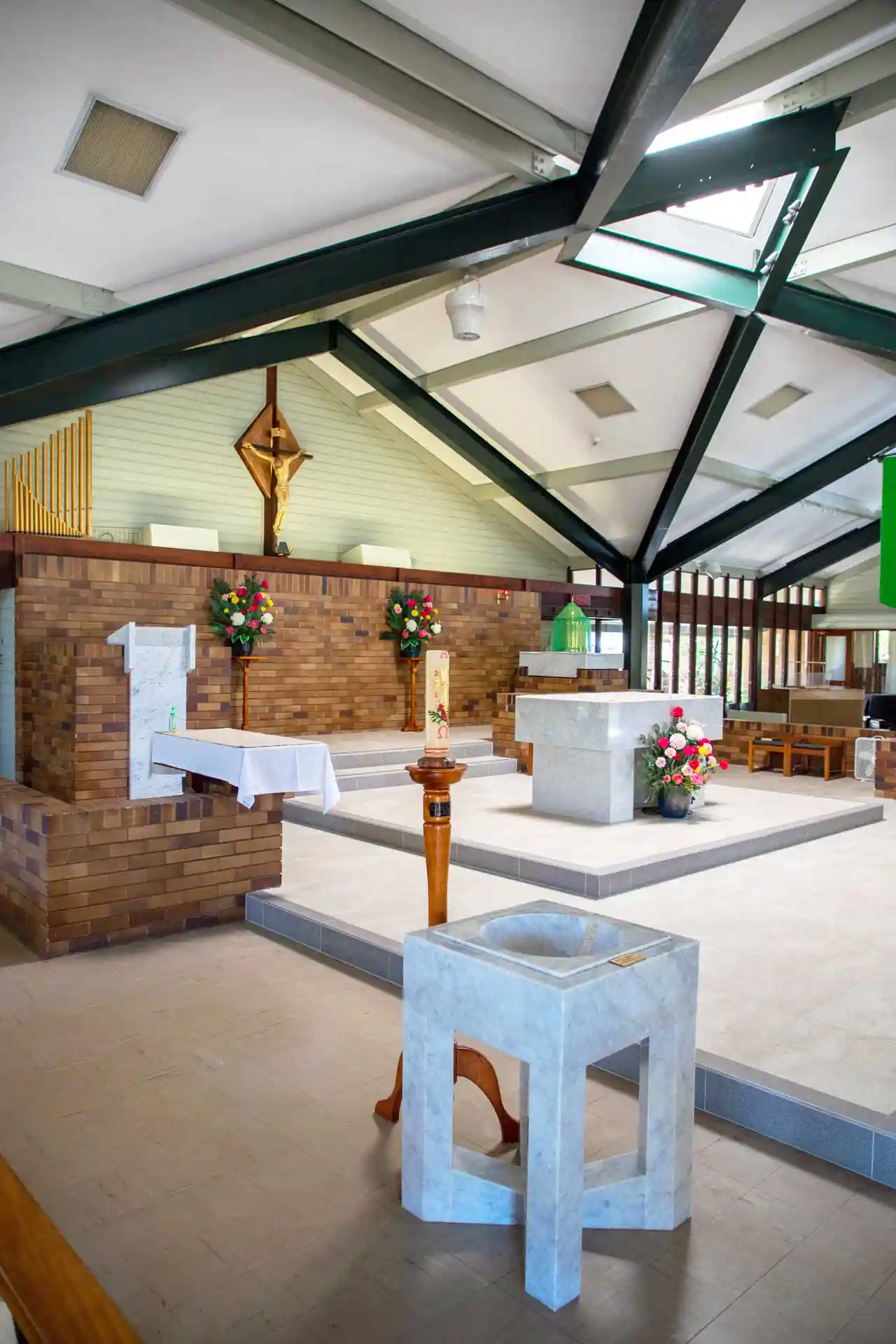 Airius cooling fans installed at St. Joseph's Church, Brisbane, improving airflow and comfort for the