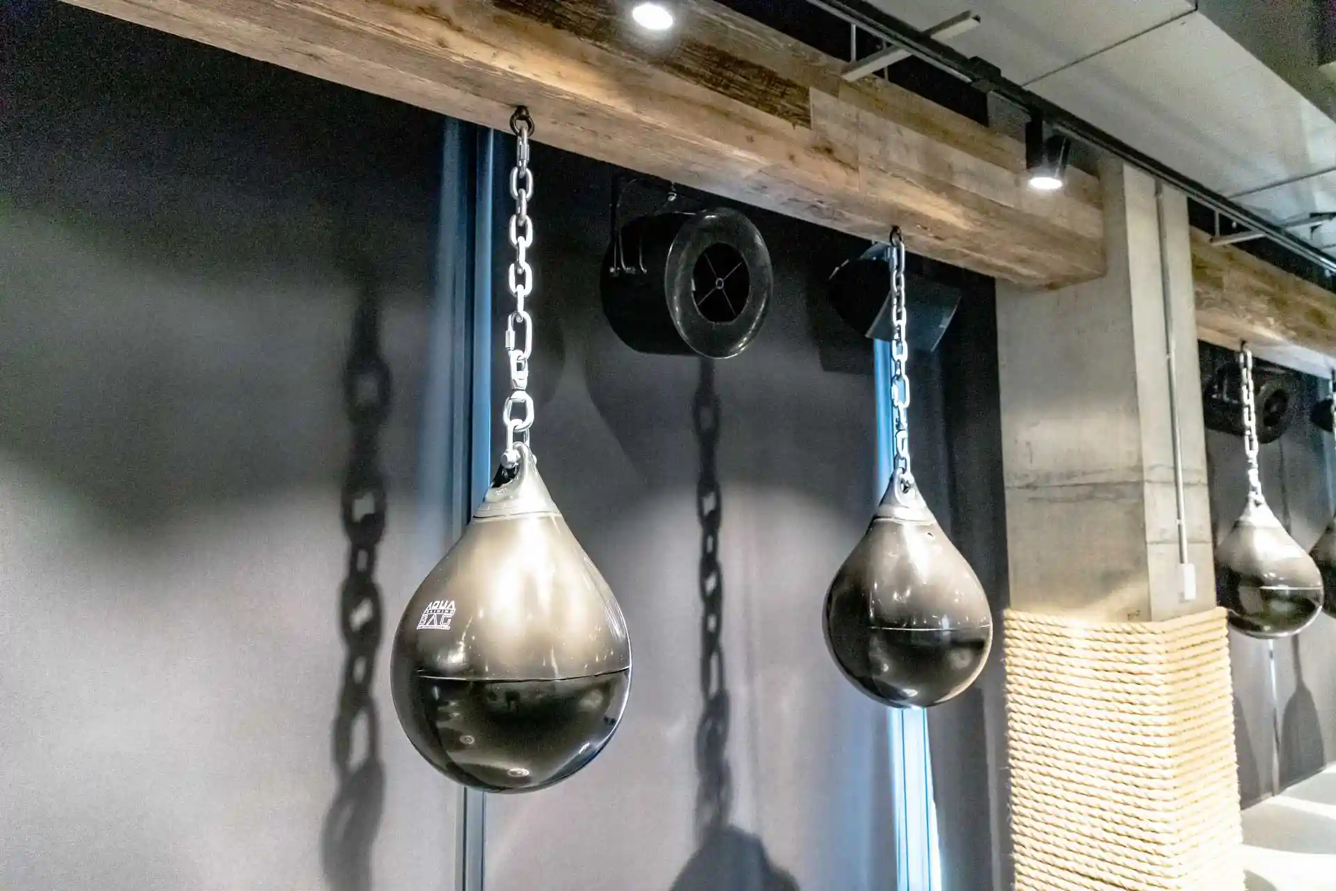 Airius Retail Series fans installed in Virgin Active Barangaroo spin studio, providing targeted airflow and